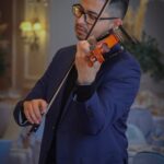 violinista Josué Rugama M. en cóctel de boda